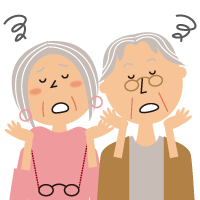 困っている夫婦